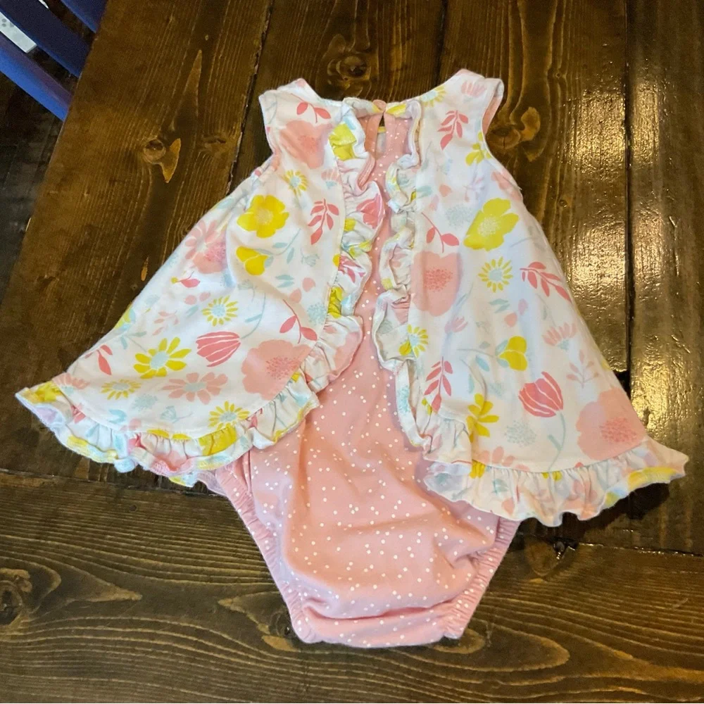 Floral Pink Baby Romper